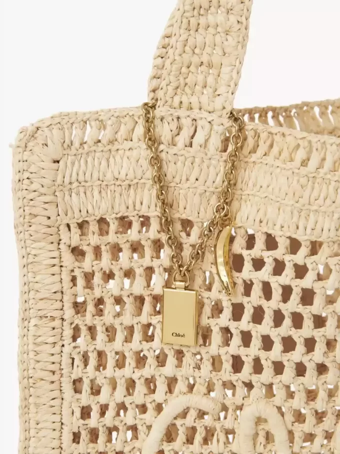 Torba typu tote Summer Banana z rafii Torba typu tote Summer Banana z rafii