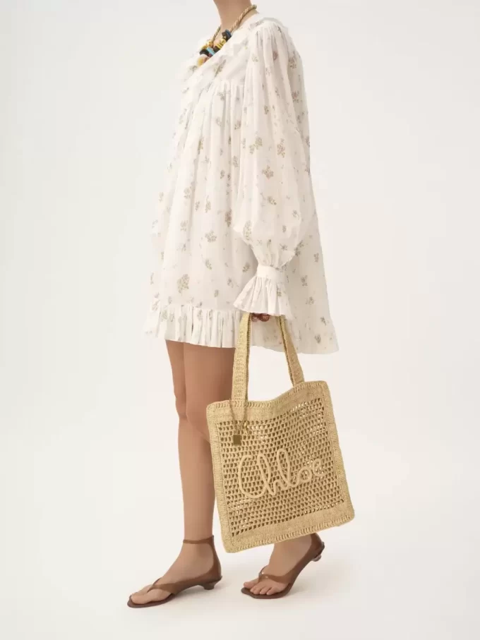 Torba typu tote Summer Banana z rafii Torba typu tote Summer Banana z rafii