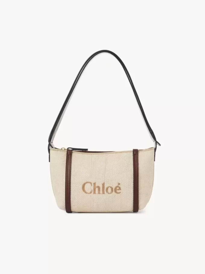 Torebka na ramię Chloé Carry z rafii Torebka na ramię Chloé Carry z rafii