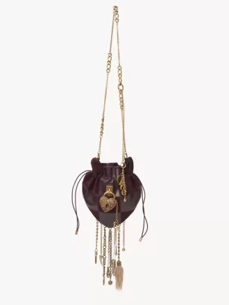 Torebka typu crossbody Château Treasures ze skóry licowej i zamszowej