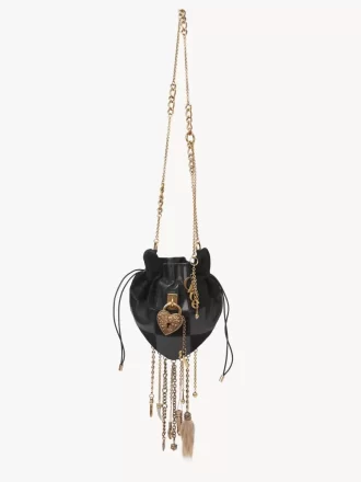 Torebka typu crossbody Château Treasures ze skóry licowej i zamszowej