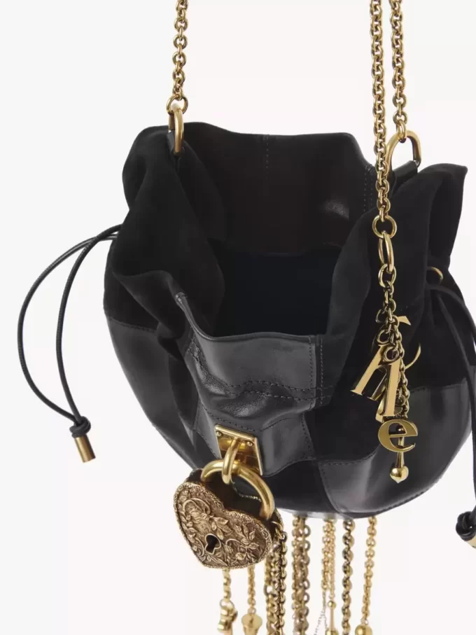 Torebka typu crossbody Château Treasures ze skóry licowej i zamszowej Torebka typu crossbody Château Treasures ze skóry licowej i zamszowej