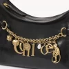 Torebka typu hobo Chloé Charms z błyszczącej skóry Torebka typu hobo Chloé Charms z błyszczącej skóry