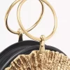 Torebka zapinana na suwak Sea Treasures Shell z miękkiej skóry i metalu Torebka zapinana na suwak Sea Treasures Shell z miękkiej skóry i metalu